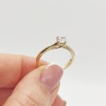 Grado arany eljegyzési gyűrű gyémánttal