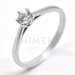 Bolzano arany eljegyzési gyűrű gyémánttal