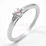 Chioggia arany eljegyzési gyűrű gyémánttal