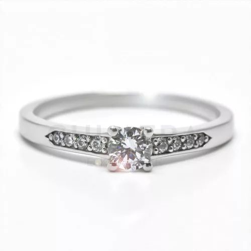 Milano arany eljegyzési gyűrű gyémánttal