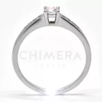 Milano arany eljegyzési gyűrű gyémánttal