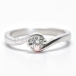 Brindisi arany eljegyzési gyűrű gyémánttal