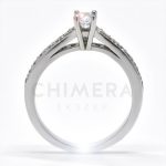 Modena arany eljegyzési gyűrű gyémánttal