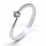 Treviso arany eljegyzési gyűrű gyémánttal