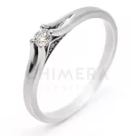 Roma arany eljegyzési gyűrű gyémánttal