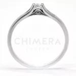 Roma arany eljegyzési gyűrű gyémánttal