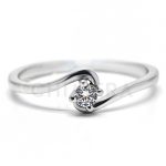 Parma arany eljegyzési gyűrű gyémánttal