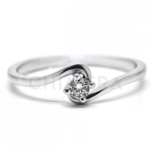 Parma arany eljegyzési gyűrű gyémánttal