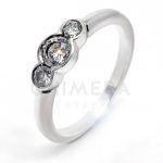 Tivoli arany eljegyzési gyűrű gyémánttal