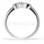 Tivoli arany eljegyzési gyűrű gyémánttal