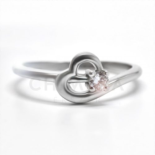 Salerno arany eljegyzési gyűrű gyémánttal