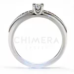 Sanremo arany eljegyzési gyűrű gyémánttal