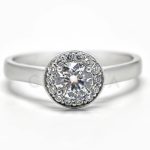 Alba Adriatica arany eljegyzési gyűrű gyémánttal