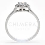 Alba Adriatica arany eljegyzési gyűrű gyémánttal