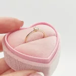 Sárga arany gyűrű gyémánttal