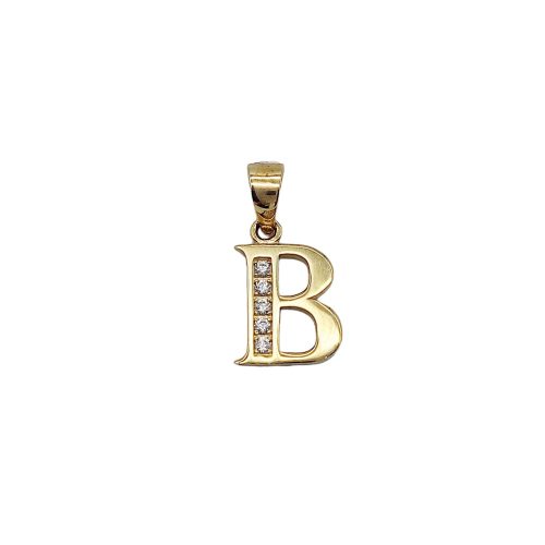 Arany "B" betű medál