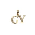 Arany "Gy" betű medál
