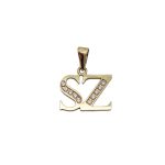 Arany "SZ" betű medál