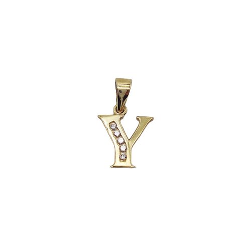 Arany "Y" betű medál