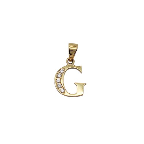 Arany "G" betű medál