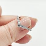 Fehér arany Victoria gyűrű cirkóniákkal