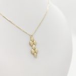 Sárga arany modern elegáns nyaklánc