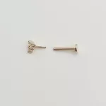 Sárga arany pálcika piercing