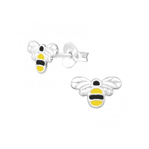 Ezüst méhecske fülbevaló