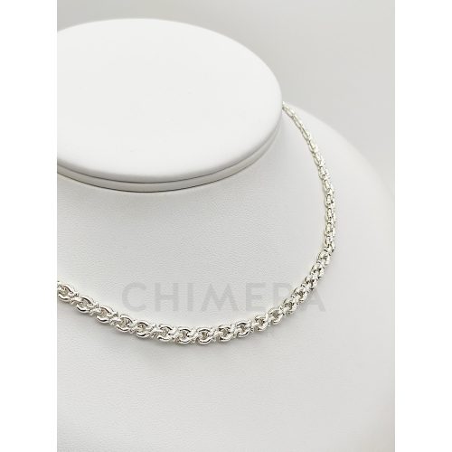 Ezüst szegedi nyakék - 45 cm