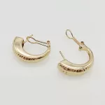 Sárga arany metszett mutatós fülbevaló