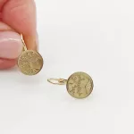 Sárga arany életfa fülbevaló