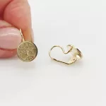 Sárga arany életfa fülbevaló