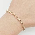 Sárga arany modern férfi karlánc