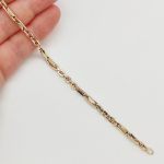 Sárga arany modern férfi karlánc