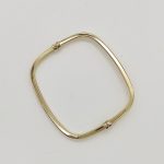 Sárga arany szögletes modern karperec