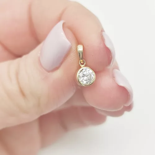 Sárga arany egyköves medál