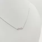 Fehér arany végtelen nyaklánc