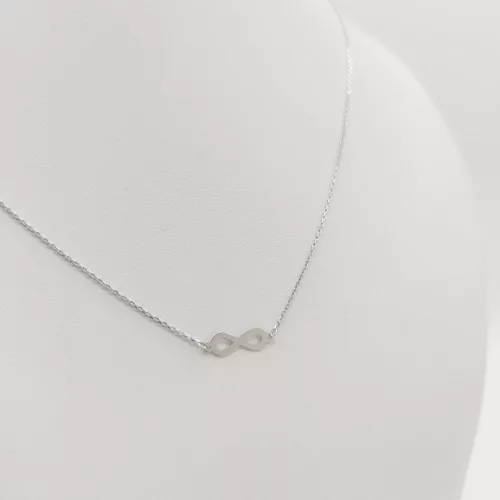 Fehér arany végtelen nyaklánc