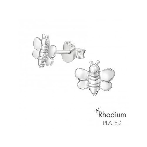 Ezüst méhecske fülbevaló