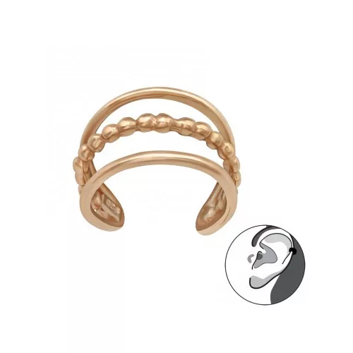 Ezüst aranyozott fülgyűrű