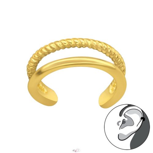 Ezüst aranyozott fülgyűrű