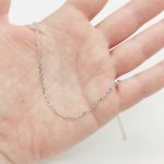 Fehér arany anker bokalánc