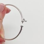 Fehér arany egyszerű karperec