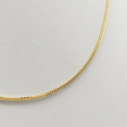 Sárga arany barbara nyaklánc - 50 cm