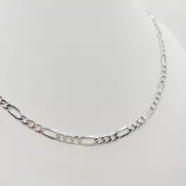 Fehér arany figaro nyaklánc