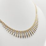 Sárga-fehér arany "Indián nyár" nyakék