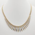 Sárga-fehér arany "Indián nyár" nyakék