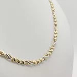 Sárga-fehér arany modern nyakék