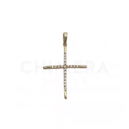Sárga arany kereszt medál