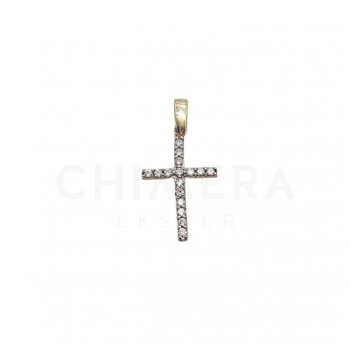 Sárga arany kereszt medál